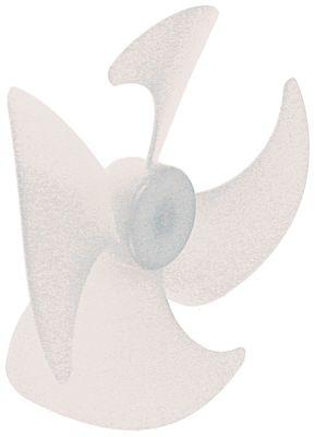 Fläkthjul Plast ø 100mm B 23mm sugande