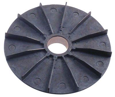 Fläkthjul ID ø 25mm YD ø 127mm för motorkylning