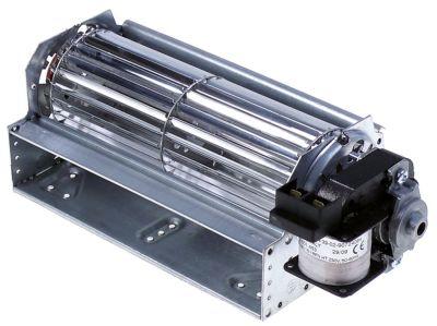 Tvärgående flödesfläkt 17W 230V Motor Vänster väggar Ø 60 mm väggar l 180mm -30 till +100 ° C