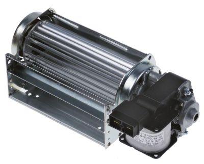 Tvärgående flödesfläkt 17W 230V Motor Vänster väggar Ø 45 mm väggar l 120mm -30 till +100 ° C