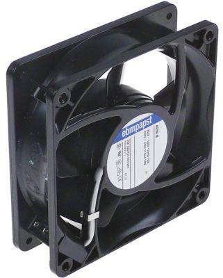 Axial Ventilator 230VAC 19W L 119mm B 119mm H 38mm HyresballejeansLutning Flat Sticks 2,8 mm Met