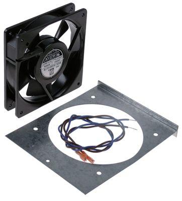 Axial Ventilator 230VAC 14/16W L 119mm B 119mm H 25mm hyreskuluthyrningsanslutning Flat Sticks 6,3 mm