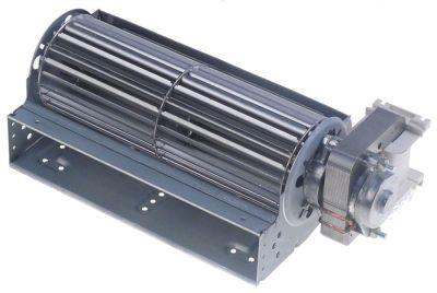 Tvärgående flödesfläkt 22-26W 230V Motor vänster rull Ø 60mm rull l 180mm anslutning f 6.3