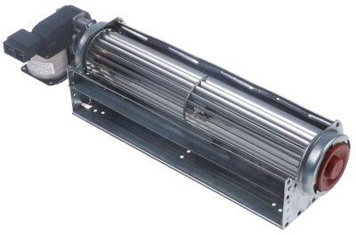 Tvärgående flödesfläkt 25W 230V MOTOR HÖGER ROLL Ø 45MM ROLLER L 240mm -30 till +100 ° C