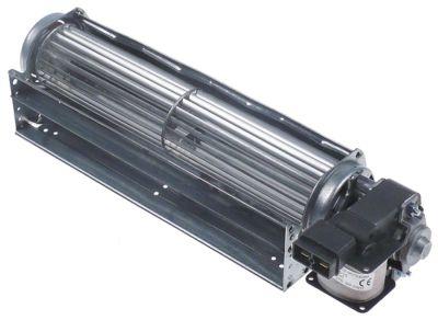 Tvärgående flödesfläkt 25W 230V Motor vänster väggar Ø 45 mm väggar l 240mm -30 till +100 ° C