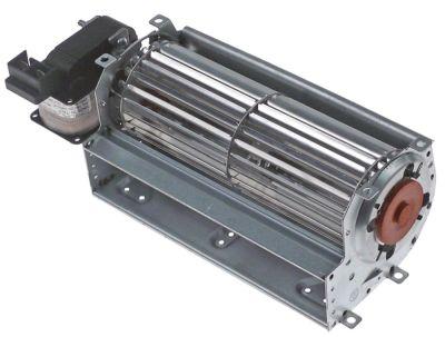 Tvärgående flödesfläkt 25W 230V Motor Höger rull Ø 60mm Roller L 180mm -30 till +100 ° C