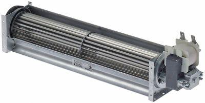 Tvärgående flödesfläkt 15W 230V Motor vänster vägg Ø 40 mm väggar l 250mm MEM 0 till +60 ° C