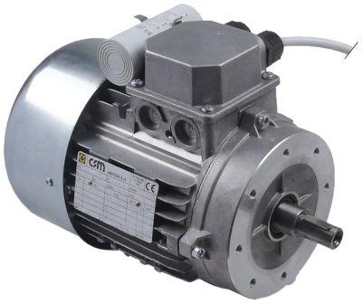 Motor 230V 750W -fas 1 Ø 180mm H 220mm HÅL Ø 7mm BA 44mm Typ MM90S6 CSM 50Hz Axel Ø 18mm