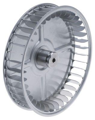 Fan Wheel D1 Ø 197mm H1 43mm Spade 39 D2 Ø 8mm D3 Ø 8x6,5mm H2 28mm