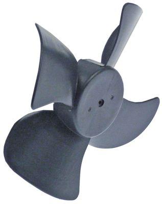 Fläkthjul Plast ø 120mm B 32mm Axelstöd ø 2x2,5mm