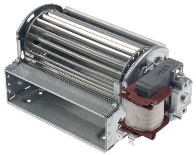 Tvärgående flödesfläkt 20W Motor vänster rull Ø 60mm Roller L 120mm 0 till +60 ° C