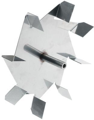 Fläkthjul ø 235mm B 55mm Axelstöd ø 8mm Skopor 8