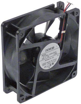 Axial Ventilator 24VDC 11W L 119mm B 119mm H 38mm Rental - AnSlutningskabel 330mm Power 334m³/