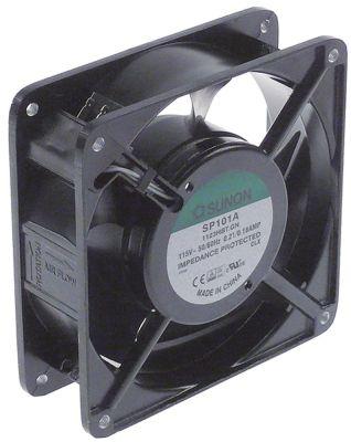 Axial Ventilator 115VAC 20W L 120mm B 120mm H 38mm hyreskuluthyrningsanslutning Flat Sticks 2,8 mm