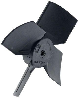 Fläkthjul Plast ø 100mm tryckande Bladvinkel 30°