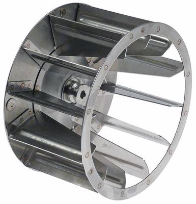 Fläkthjul H1 100mm H2 27mm D1 ø 180mm D2 ø 8mm