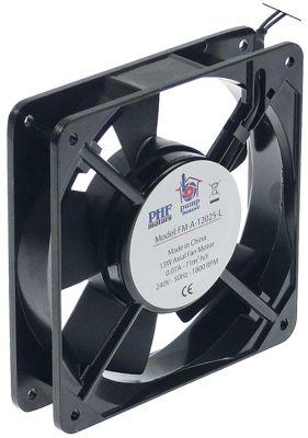 Axial Ventilator 240V 13W L 120mm B 120mm H 25mm anslutningskabel 300mm Power 71m³/H 50Hz