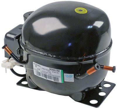 Kompressor köldmedium R134A Typ NEK6170Z 1/4HP Stroke Volym 84cm³ CSIR 220-240V H 187mm