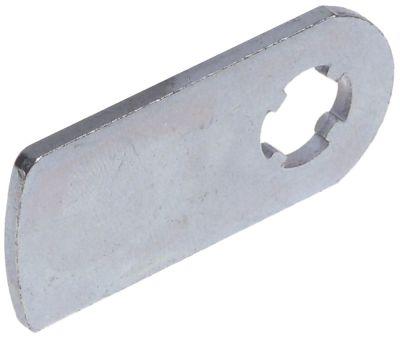 Rigel Steel Galvanized LA 375mm B 23mm Materialstyrka 25 mm Rak IP vänster/höger