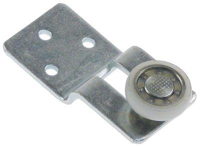 Kör rullrulle Ø 22mm 6mm H 12mm L 64mm BA 38/50mm med hållare IP vänster dörr