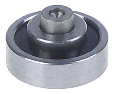 Running Roller Roll Ø 19mm 6mm Total Längd 8mm CNS Boring Ø 6mm Med Rivet A 19mm B 6mm C 8mm D 6mm