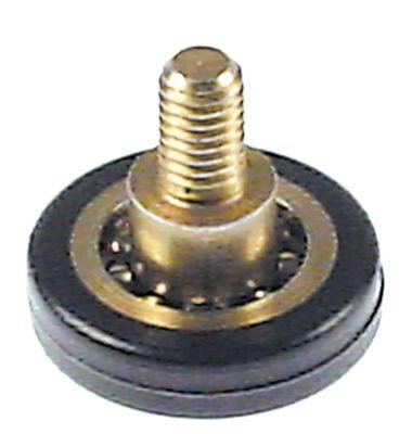 Rulle Rulleø 24mm 6mm Gänga M6 Plast