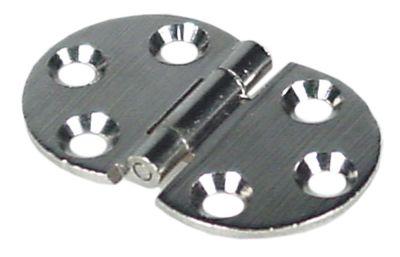 Gångjärn H 5mm L 47mm B 30mm Materialtjocklek 2mm