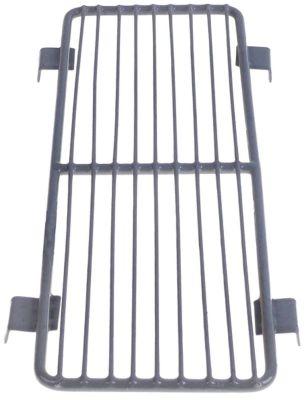 GRID GREAL B 430mm D 160mm H 15mm stål med plastbeläggning grå med hållare