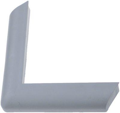 Hörnskydd plast LA 42mm grå h 30mm b 32mm hål Ø 3mm BA 51mm intern längd 145mm
