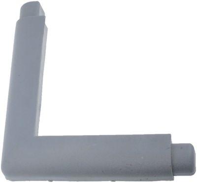 Hörnskydd plast LA 48mm grå h 22mm b 34mm hål Ø 3mm BA 52mm intern längd 148mm