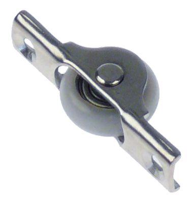 Rulle Rulleø 22mm 8mm Rostfritt stål/plast L 52mm