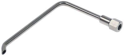 Infektionsrör -ID Ø 55mm ut Ø 8mm L 170mm B 115mm för kombinerade spjäll
