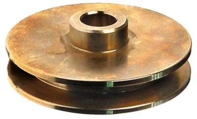 V -BELT DISC STEEL 1X Axishållare Ø 15mm skiva uppfödd 16 mm Ströbredd 4mm rilldjup 9mm