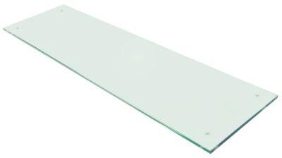 Glasskiva L 854mm B 260mm Materialtjocklek 8mm