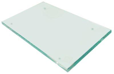 Glasskiva L 342/378mm B 165/185mm