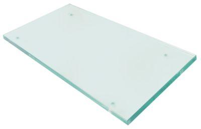 Glasskiva L 380mm B 183mm Materialtjocklek 10mm