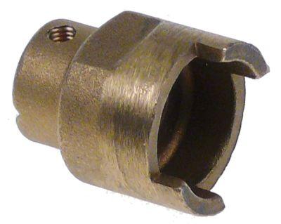 Kopplingstråd M5 ut Ø 20/28mm L 34mm SW 24 för vattenventil Interiör-Ø 1 10mm interiör-Ø 2 22mm