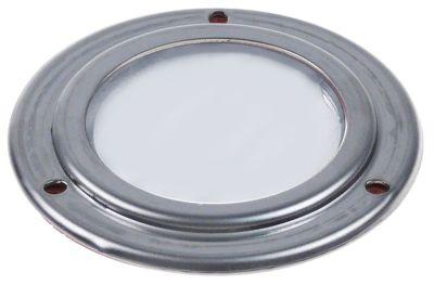 Lampglas Glas med ram och tätning ø 85mm Metall