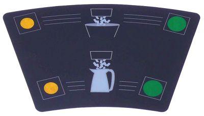 Frontfolie L 145mm B 90mm till isdispenser