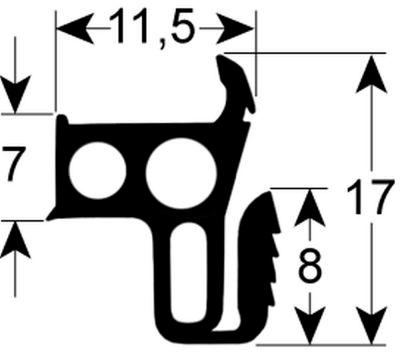 Rude Packing Profile - B 13mm L 495mm IP - Passar Rationell