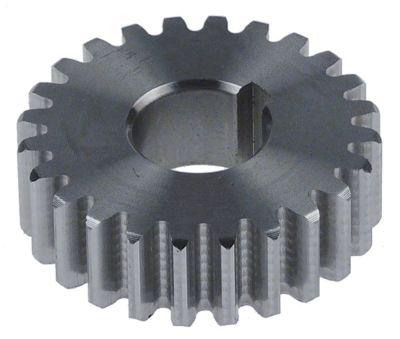 Gear Steel Ø 39mm B 12mm för växelaxelhållare Ø 14mm tänder 24