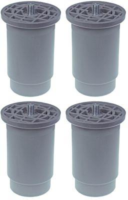 Apparatfotsats Gänga M10 Rör ø 65mm Plast