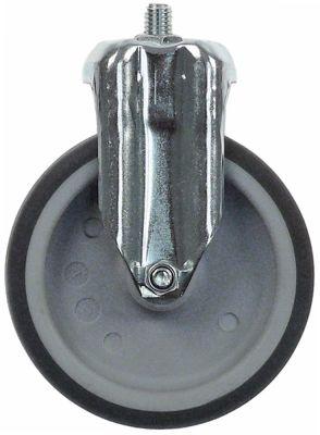 Styrrullskruv H 154mm utan låsanordning Ø 125mm hjulbredd 32mm hus rostfritt stål