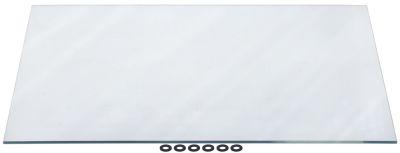 Glass Pane H 4mm L 495mm B 420mm med tillbehör inuti för modell RX-304