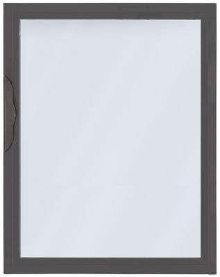 Glasdörr för kylskåp IP nedåt svart B 620mm H 880mm Sändningstyp exklusivt via fraktspeditör