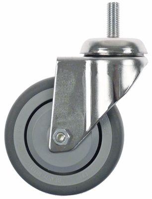 Styrrulltråd H 132mm utan låsenhet kran -ø M12mm -20 till +60 ° C Ø 100 mm hjulbredd 30mm