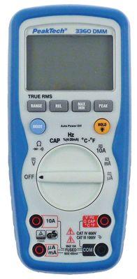 Multimeter 3360dmm Auto Range 1Hz-100 MHz 0,01 MV-1000V 0,1 MV-1000V Visningsområde 4-siffror