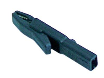 Alligatorklämma ø 4mm svart