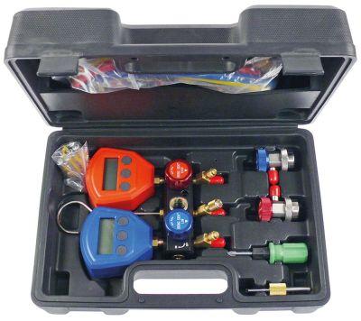 FITER AID R22/R134A/R404A/R407C/R502/R410A Digital 6 X Batteri 1,5V AAA PSI/BAR/MPA/KPA