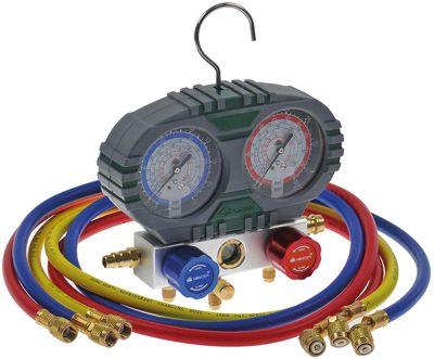 Montörhjälp R22/R134A/R404A/R407C 3000PSI 2-väg Ø 80mm Model HS-S60-101 1/4 